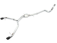 AWE Tuning Audi B9 A4 Track Edition Exhaust Dual Outlet - Diamond Black Tips (Includes DP) - My Store