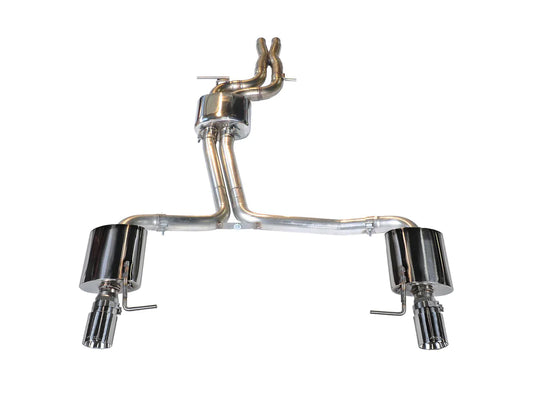 AWE Tuning Audi C7 A6 3.0T Touring Edition Exhaust - Dual Outlet Diamond Black Tips - My Store
