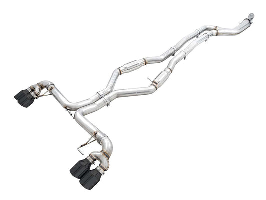 AWE Tuning 2019+ BMW M340i (G20) Track Edition Exhaust - Quad Diamond Black Tips - My Store