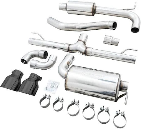 AWE Tuning Audi 8R Q5 2.0T Touring Edition Exhaust - Diamond Black Tips - Mammoth Racing -