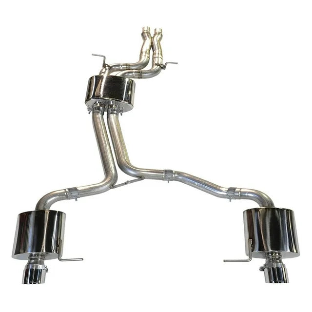 AWE Tuning Audi 8R Q5 3.2L Non-Resonated Exhaust System (Downpipe-Back) - Diamond Black Tips - Mammoth Racing -