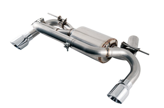 AWE Tuning BMW F3X 340i Touring Edition Axle-Back Exhaust - Chrome Silver Tips (90mm) - My Store
