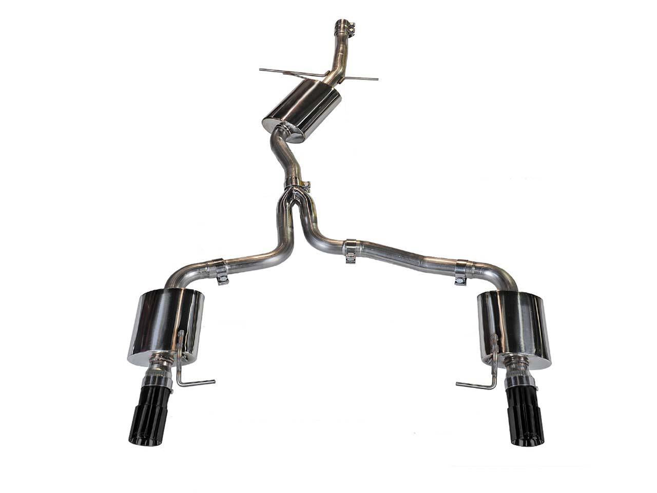 AWE Tuning Audi B8 A5 2.0T Touring Edition Exhaust - Dual Outlet Polished Silver Tips - Mammoth Racing -