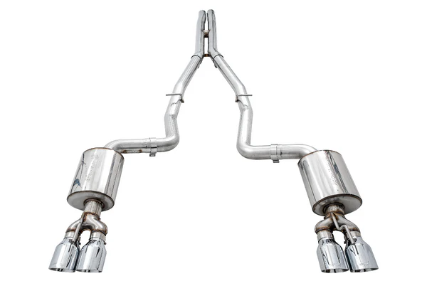 AWE Tuning 2015+ Dodge Challenger 6.4L/6.2L Non-Resonated Touring Edition Exhaust - Quad Silver Tips - Mammoth Racing -