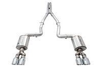 AWE Tuning 2015+ Dodge Challenger 6.4L/6.2L Non-Resonated Touring Edition Exhaust - Quad Silver Tips - Mammoth Racing -
