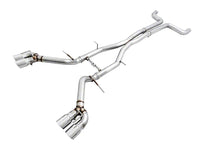 AWE Tuning 16-19 Chevy Camaro SS Resonated Cat-Back Exhaust -Track Edition (Quad Chrome Silver Tips) - Mammoth Racing -