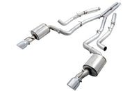 AWE Tuning 2017+ Dodge Charger 5.7L Touring Edition Exhaust - Non-Resonated - Diamond Black Tips - Mammoth Racing -