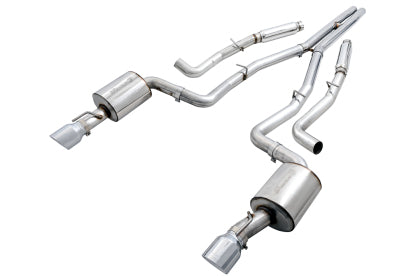 AWE Tuning 2017+ Dodge Charger 5.7L Track Edition Exhaust - Chrome Silver Tips - Mammoth Racing -