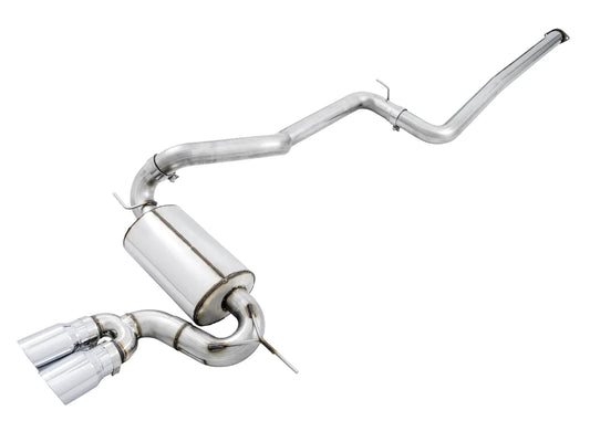 AWE Tuning Ford Focus ST Touring Edition Cat-back Exhaust - Resonated - Diamond Black Tips - My Store