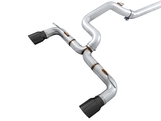 AWE Tuning Ford Focus RS Track Edition Cat-back Exhaust - Diamond Black Tips - My Store