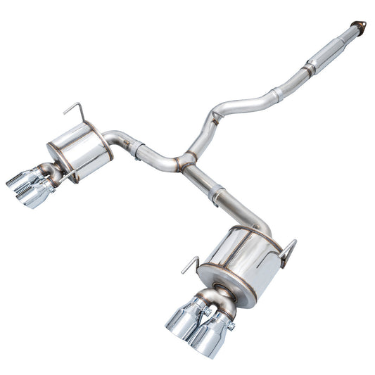 AWE Tuning Subaru STI VA / WRX GV / STI GV Sedan Touring Edition Exhaust - Chrome Silver Tip (102mm) - My Store