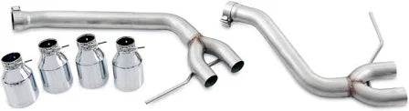 AWE Tuning Porsche Macan Track Edition Exhaust System - Chrome Silver 102mm Tips - Mammoth Racing -