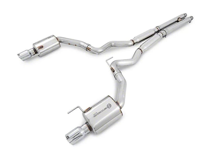 AWE Tuning S550 Mustang GT Cat-back Exhaust - Touring Edition (Chrome Silver Tips) - Mammoth Racing -