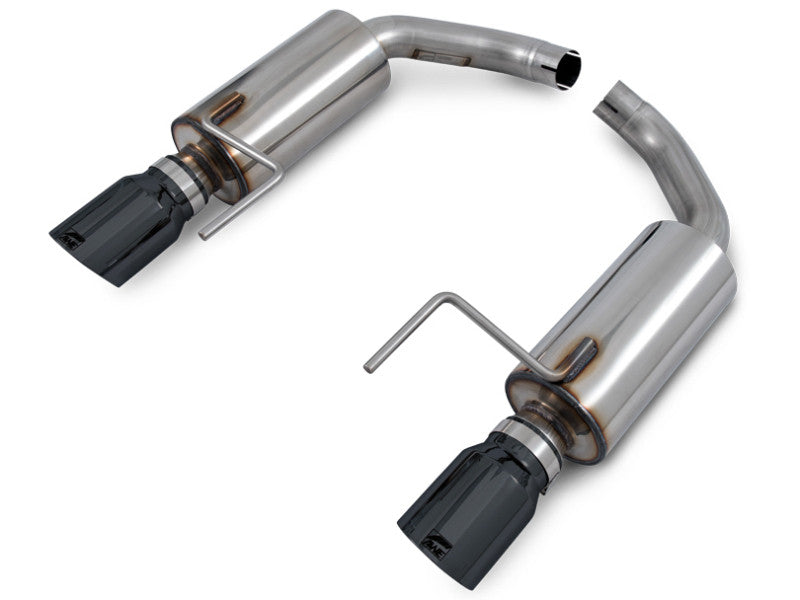 AWE Tuning S550 Mustang EcoBoost Axle-back Exhaust - Touring Edition (Diamond Black Tips) - Mammoth Racing -