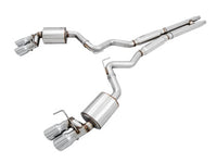 AWE Tuning 2018+ Ford Mustang GT (S550) Cat-back Exhaust - Touring Edition (Quad Diamond Black Tips) - My Store