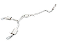 AWE Tuning Audi B9 A4 Touring Edition Exhaust Dual Outlet - Chrome Silver Tips (Includes DP) - Mammoth Racing -