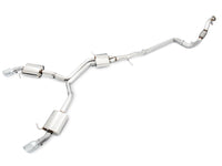 AWE Tuning Audi B9 A4 Touring Edition Exhaust Dual Outlet - Diamond Black Tips (Includes DP) - My Store