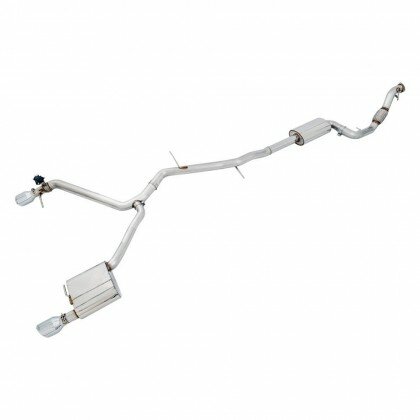 AWE Tuning Audi B9 A5 SwitchPath Exhaust Dual Outlet - Chrome Silver Tips (Includes DP and Remote) - Mammoth Racing -
