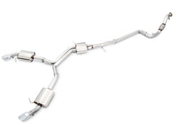 AWE Tuning Audi B9 A5 Touring Edition Exhaust Dual Outlet - Chrome Silver Tips (Includes DP) - Mammoth Racing -