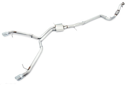 AWE Tuning Audi B9 A5 Track Edition Exhaust Dual Outlet - Diamond Black Tips (Includes DP) - Mammoth Racing -