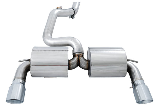 AWE Tuning Ford Focus RS Touring Edition Cat-back Exhaust- Resonated - Chrome Silver Tips - My Store