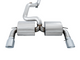 AWE Tuning Ford Focus RS Touring Edition Cat-back Exhaust- Non-Resonated - Chrome Silver Tips - Mammoth Racing -