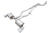 AWE 2020 Toyota Supra A90 Non-Resonated Touring Edition Exhaust - 5in Chrome Silver Tips - My Store