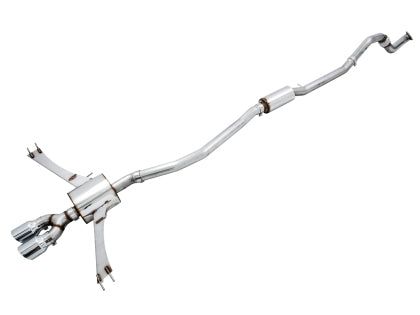 AWE Tuning 2016+ Honda Civic Si Touring Edition Exhaust w/Front Pipe & Dual Diamond Black Tips - My Store