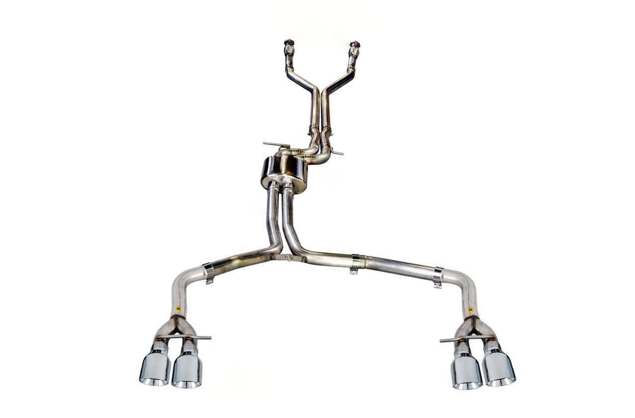 AWE Tuning Audi C7 / C7.5 S7 4.0T Track Edition Exhaust - Chrome Silver Tips - Mammoth Racing -