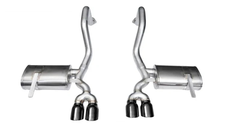 Corsa 97-04 Chevrolet Corvette C5 Z06 5.7L V8 Xtreme Axle-Back Exhaust w/ Black Tips - Mammoth Racing -