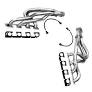 Kooks 04-07 Cadillac CTS V 1-7/8 x 3 Header & Green Catted Connection Kit - Mammoth Racing -