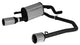 Remus 2006 Opel Corsa D (w/OE Rear Skirt) 1.3L 98mm Straight Blk Chrm w/Carbon Insert Tail Pipe Set - Mammoth Racing -