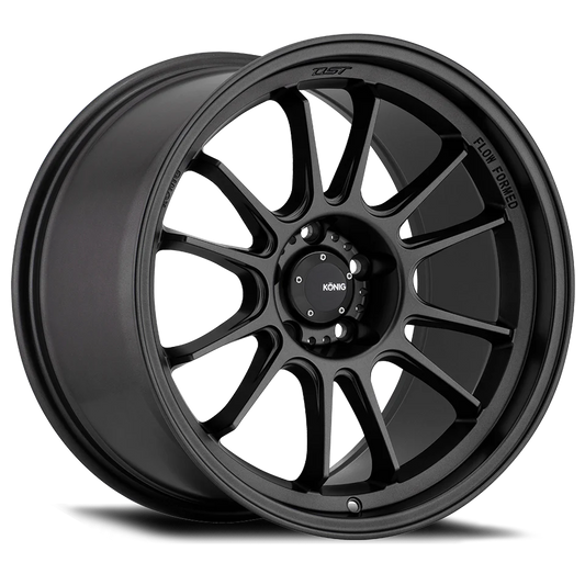 Konig Hypergram 18x11 5x120 Et44 Matte Black Flow Formed - Mammoth Racing -