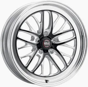 Weld S82 17x11 / 5x115 BP / 6.2in BS Black Wheel (High Pad) - Non-Beadlock - Mammoth Racing -