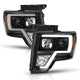 ANZO 2009-2014 Ford F-150 Projector Light Bar H.L Black Amber - My Store