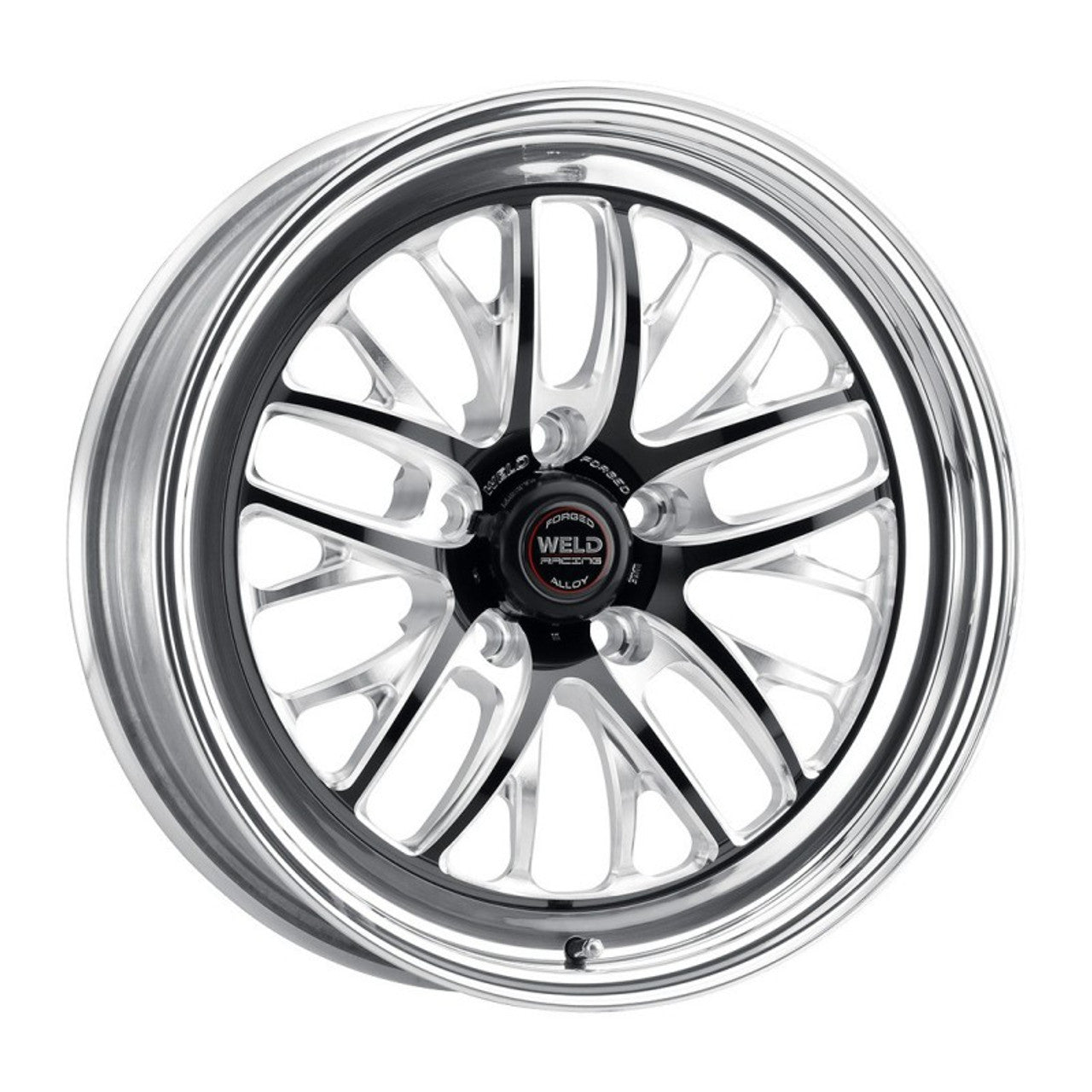 Weld S82 18x5 / 5x112 BP / 2.1in. BS (-23mm Offset) Black Wheel (High Pad) - Mammoth Racing -