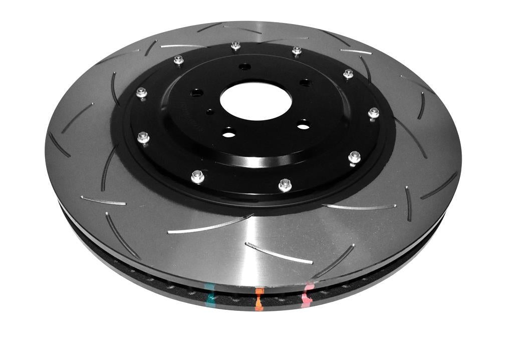 DBA T3 5000 Slotted Series w/ Black Hat Front Right 2012 Nissan GTR R35 - Mammoth Racing -