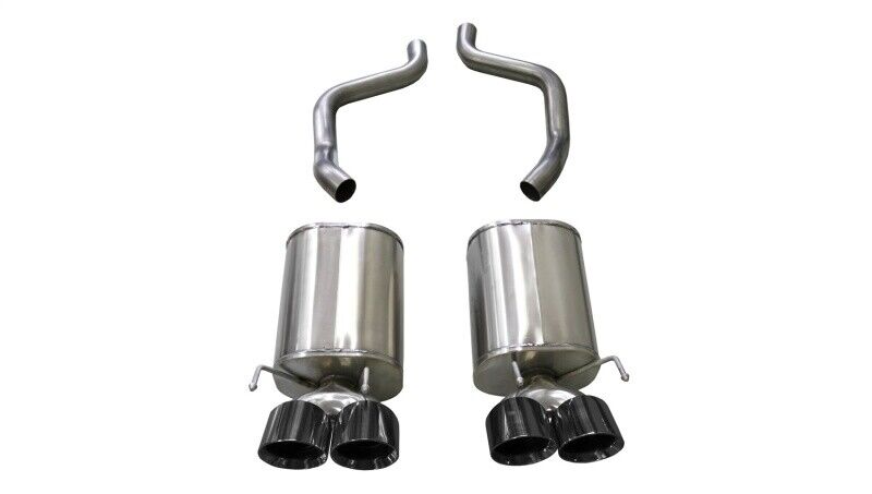 Corsa 09-13 Chevrolet Corvette (C6) 6.2L Black Sport Axle-Back Exhaust w/4.5in Tips - Mammoth Racing -