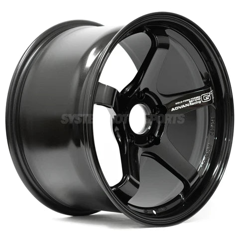 Advan R6 18x7.5 +44 5-100 Racing Titanium Black Wheel - My Store