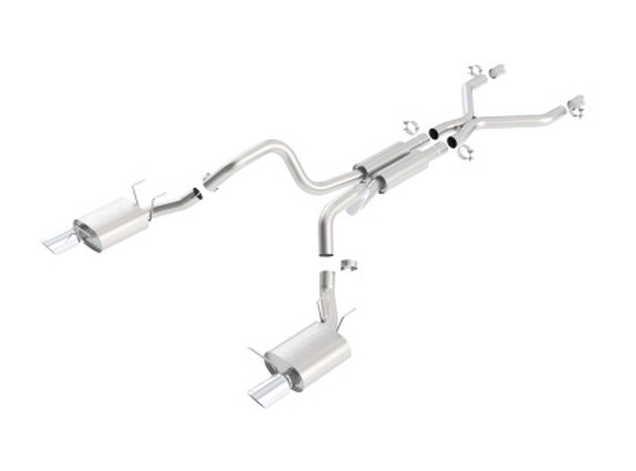 Borla 11-12 Ford Mustang 3.7L AT/MT RWD 2dr ATAK SS Catback Exhaust - Mammoth Racing -