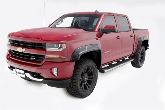 Bushwacker 2019 Chevrolet Silverado 1500 w/ 69.3in Fleetside Bed DRT Style Flares 4pc - Black - Mammoth Racing -