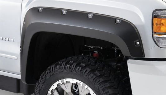 Bushwacker 16-18 GMC Sierra 2500 Fleetside Pocket Style Flares 4pc 78.8/97.6in Bed - Summit White - My Store