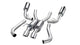 Corsa 15-16 Ford Mustang GT Convertible 5.0L V8 Polished Sport Cat-Back Dual Rear Exit - Mammoth Racing -