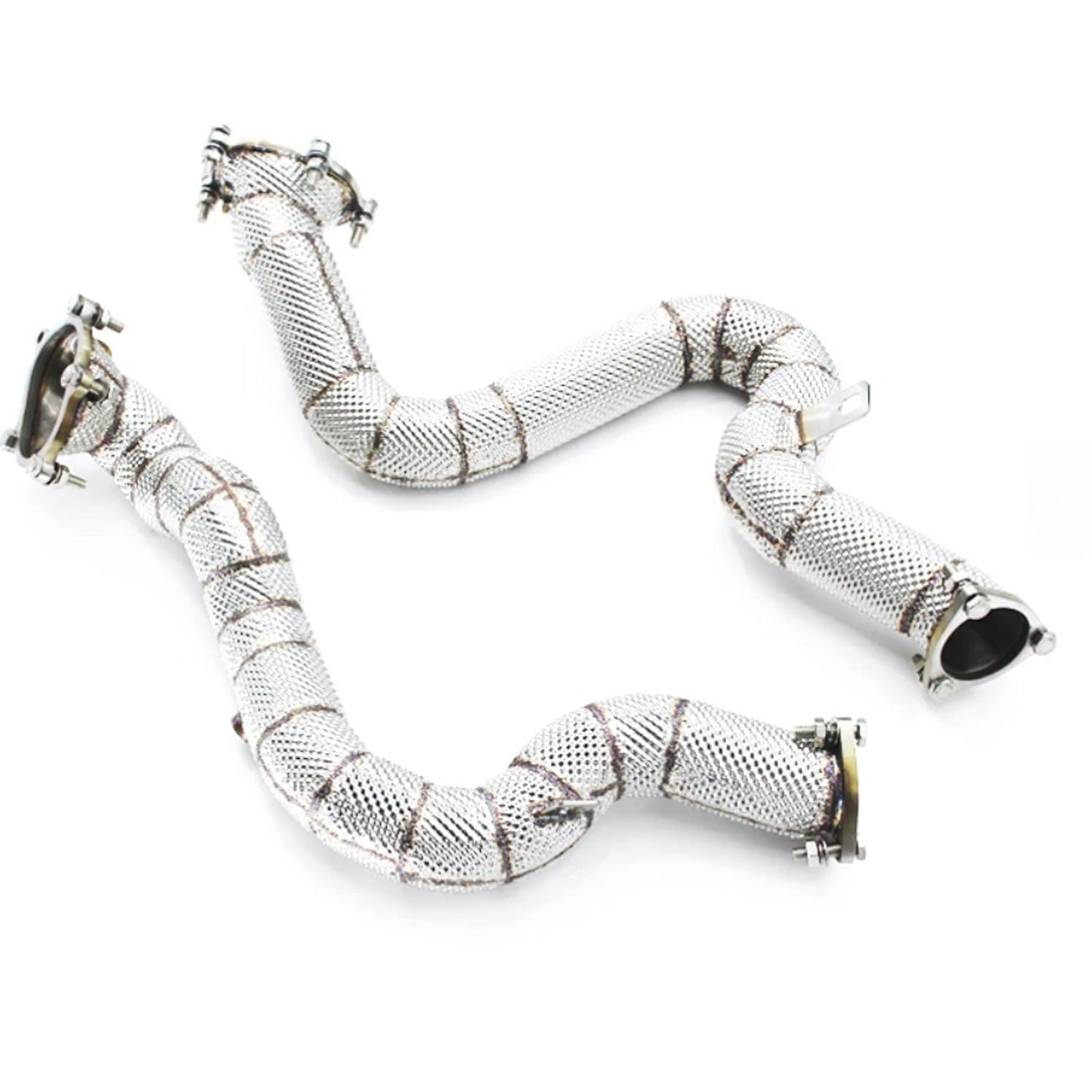 Catless High Flow 304 Stainless Exhaust Downpipe for Audi RS6 C7 4.0TT