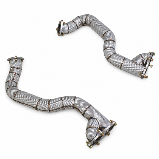 High Flow Exhaust Downpipe for Porsche Cayman 718 GT4 RS 4.0L 2022-2025 Catless