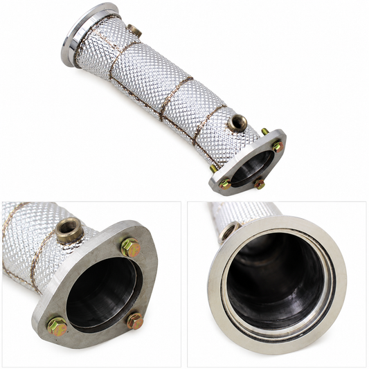 Single Catless High Flow Stainless Exhaust Downpipe for A4 A5 Q5 B9.5 2.0T