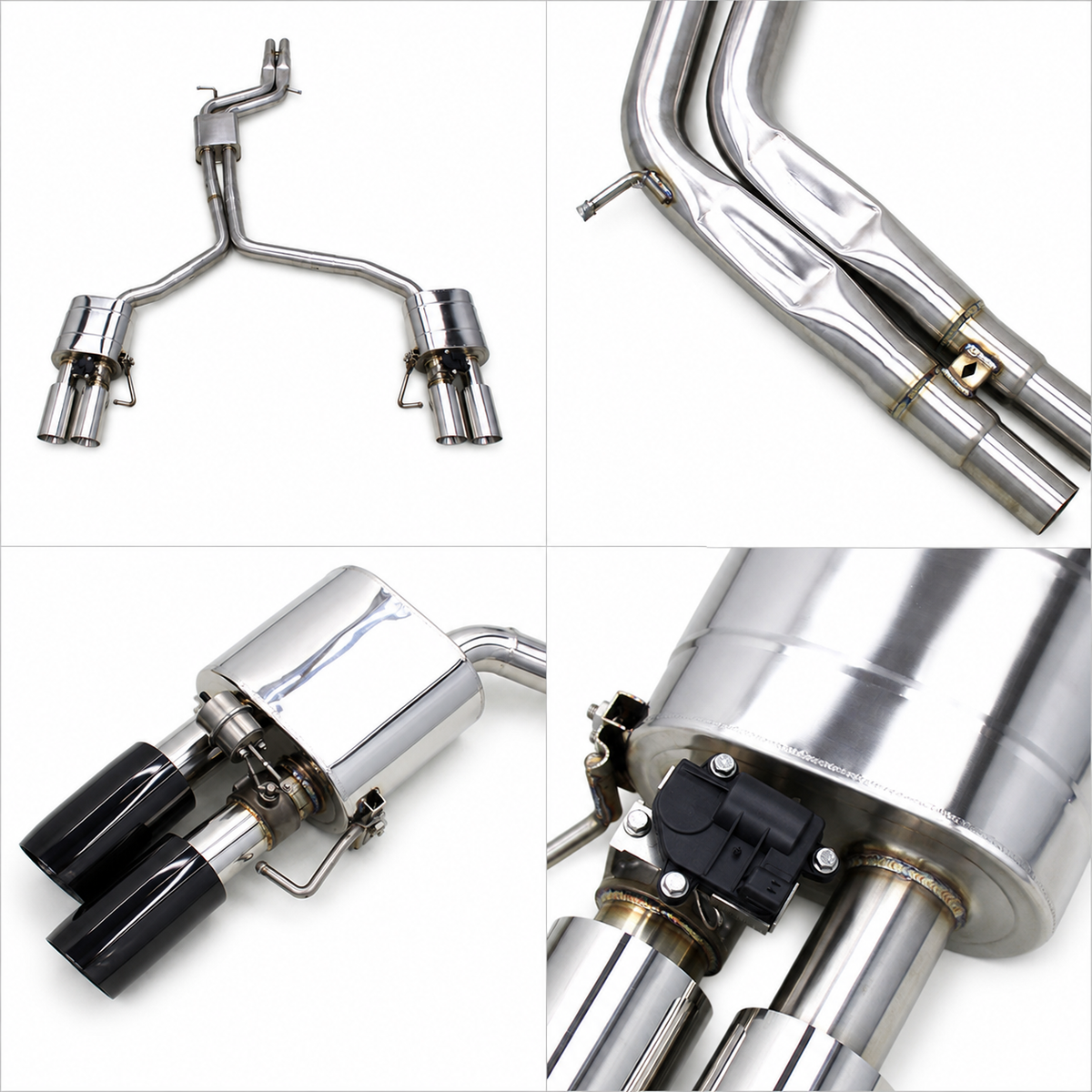 Stainless Valved Catback Exhaust System for Audi B9 S4 S5