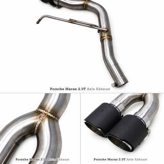 Stainless Steel Axle Back Exhaust for Porsche Macan Turbo 2.0 14-18