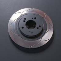DBA 07+ Honda Civic FD2-R Slotted Street T2 Series Front Rotor - Mammoth Racing -