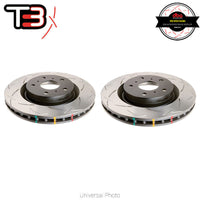 DBA 90-93 Mitsubishi Galant Turbo Front T3 Slotted 4000 Series Rotor - Mammoth Racing -